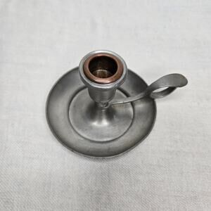 Vintage COLONIAL PEWTER by BOARDMAN Pewter Candle Holder 255